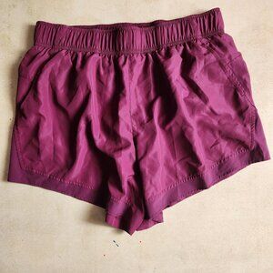 Athletic Works Burgundy Running Shorts with Pockets